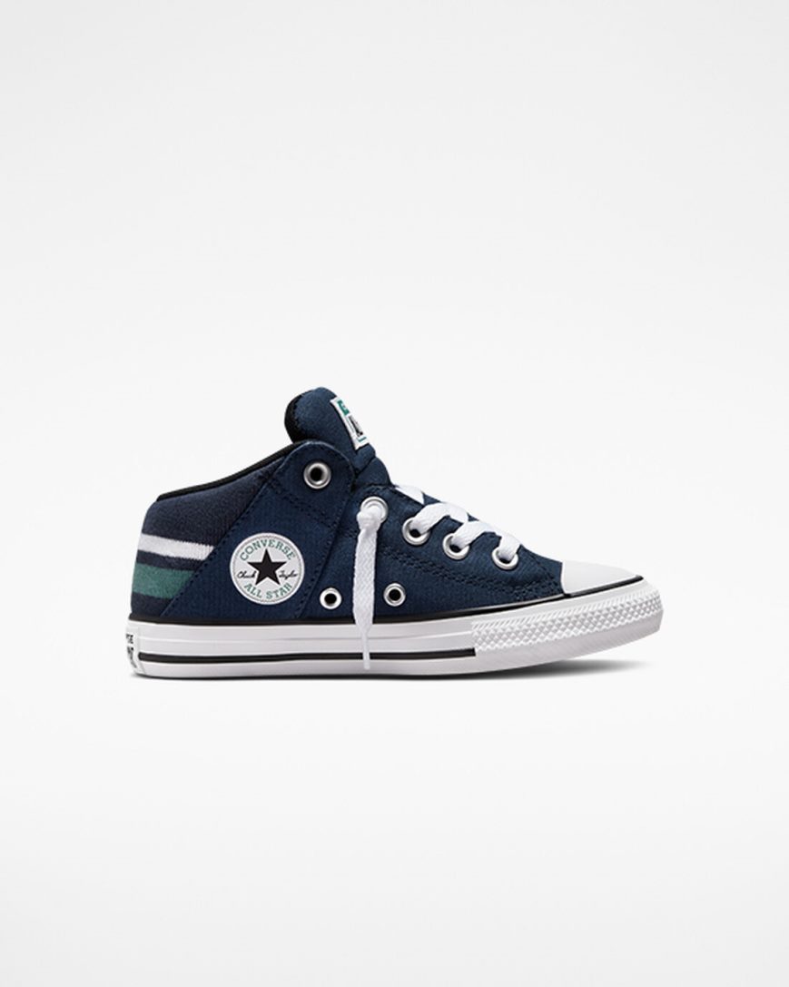 Tenisky Vysoke Converse Chuck Taylor All Star Axel Varsity Club Dievcenske Námornícka Modrá Biele | SK CYJGL2